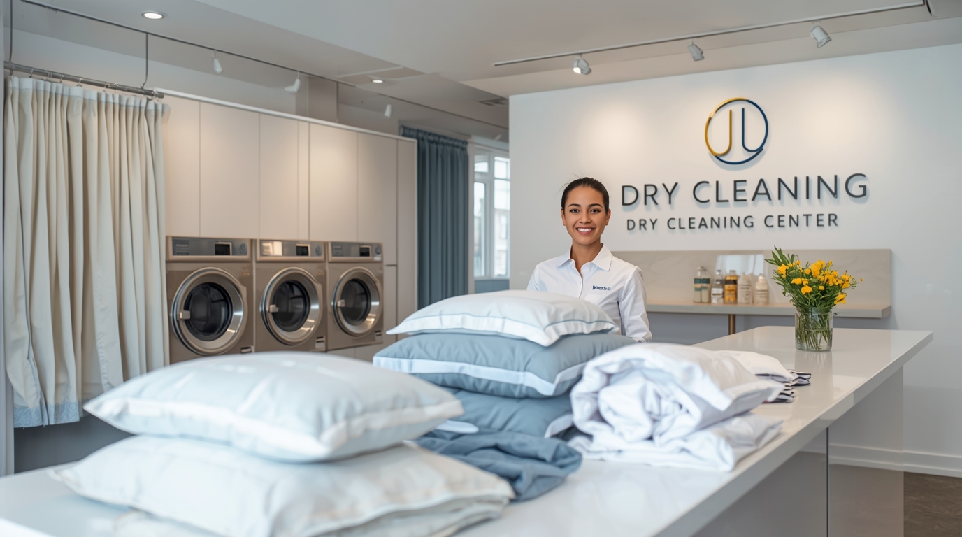 Gordijnen en beddengoed reiniging